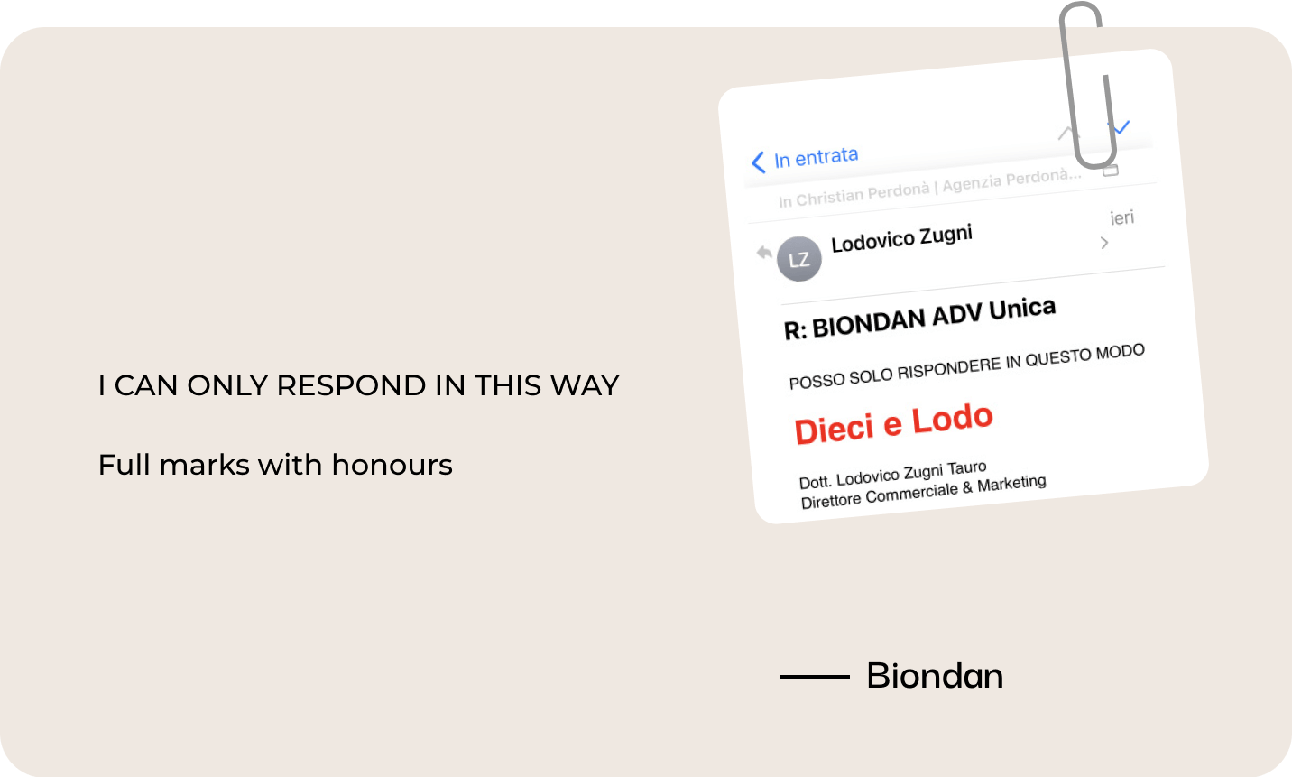 Biondan Review